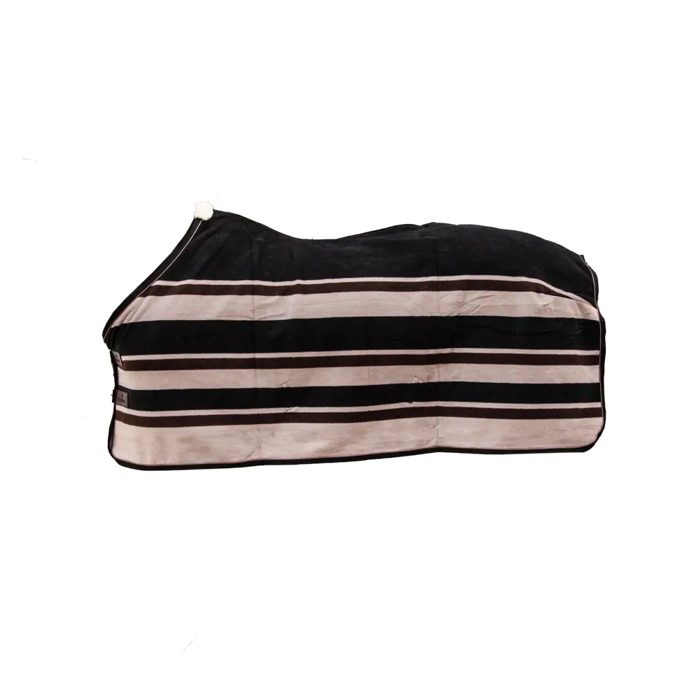 Fleece Rug Heavy - Stripes Brown/Beige