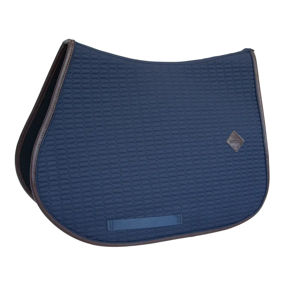 Pony Saddle Pad Colour Edition Leather Jumping - Navy