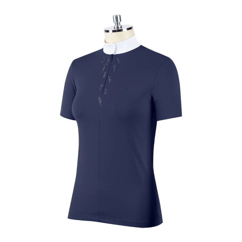 Ladies Bycar Short Sleeve Competition Shirt - Navy