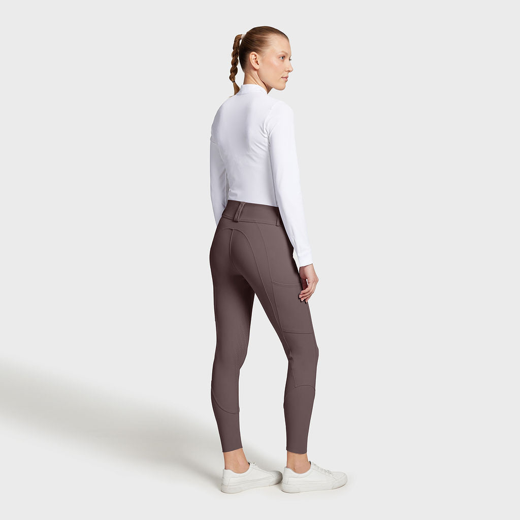 Ladies Even High Rise Breeches - Cacao