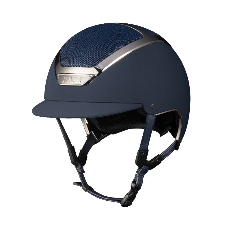 product shot image of the kask dogma chrome light riding hat navy silver