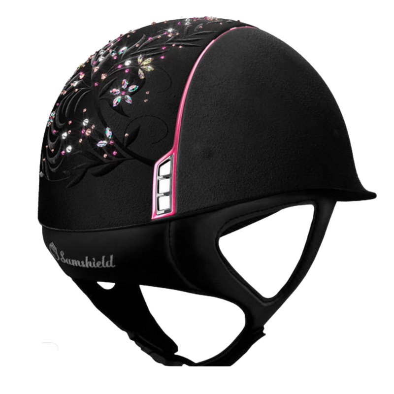 product shot image of the Custom Premium Flower Swarovski Pink - Black