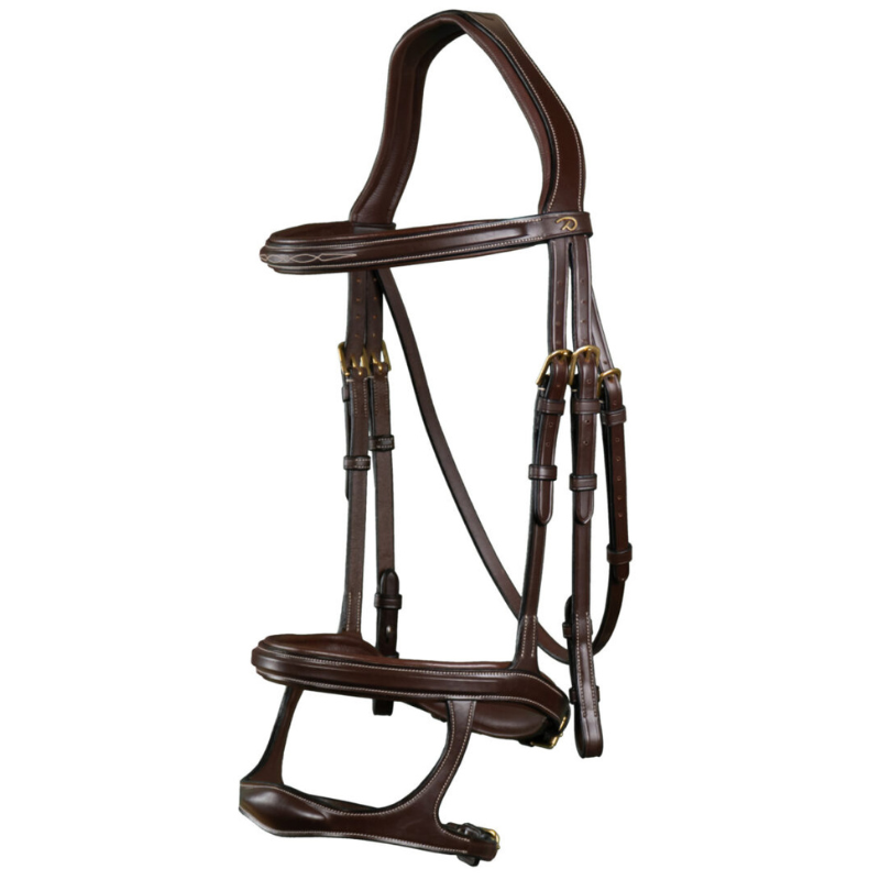 product shot image of the dy'on double noseband bridle