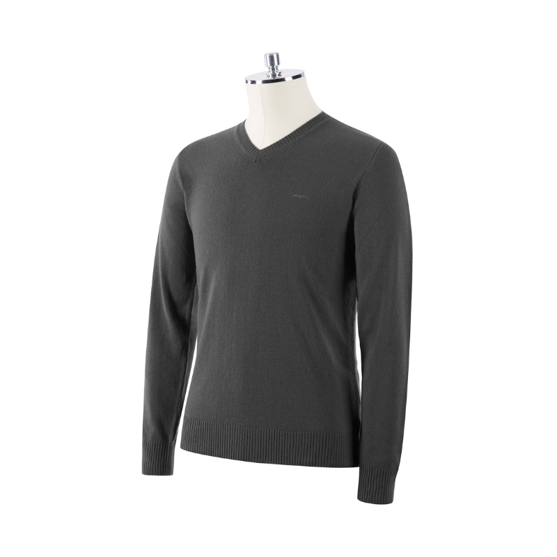 product shot image of the Mens Ronnie Merino Blend Sweater - Grey