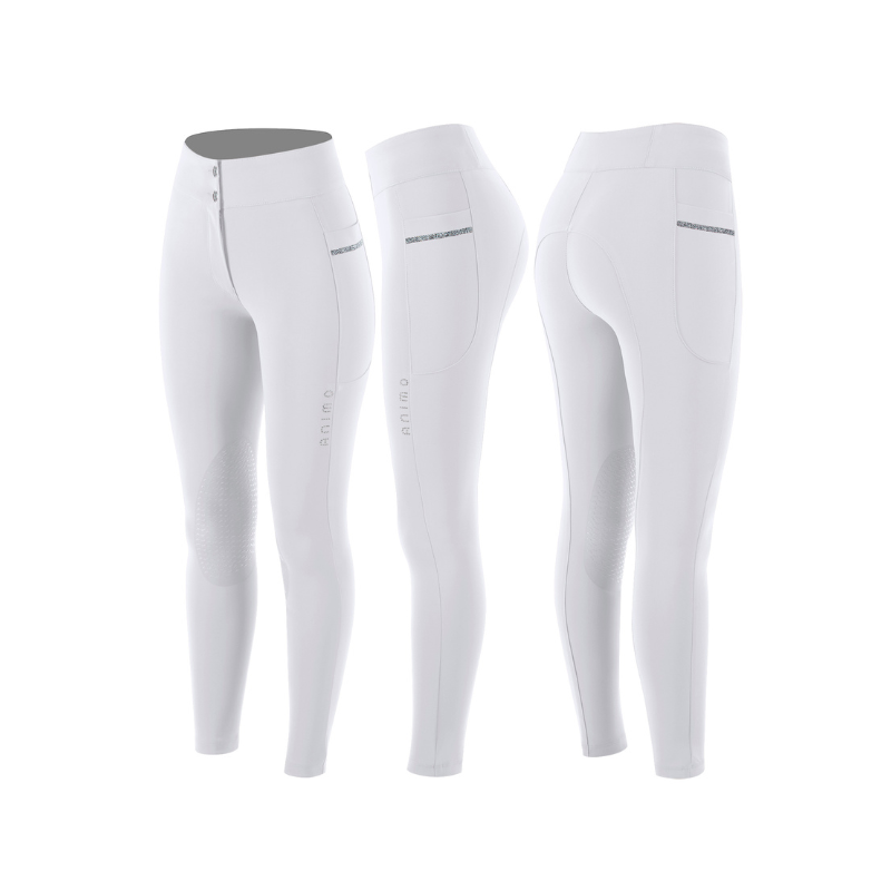 product shot image of the Ladies Narra High Rise Breeches - White