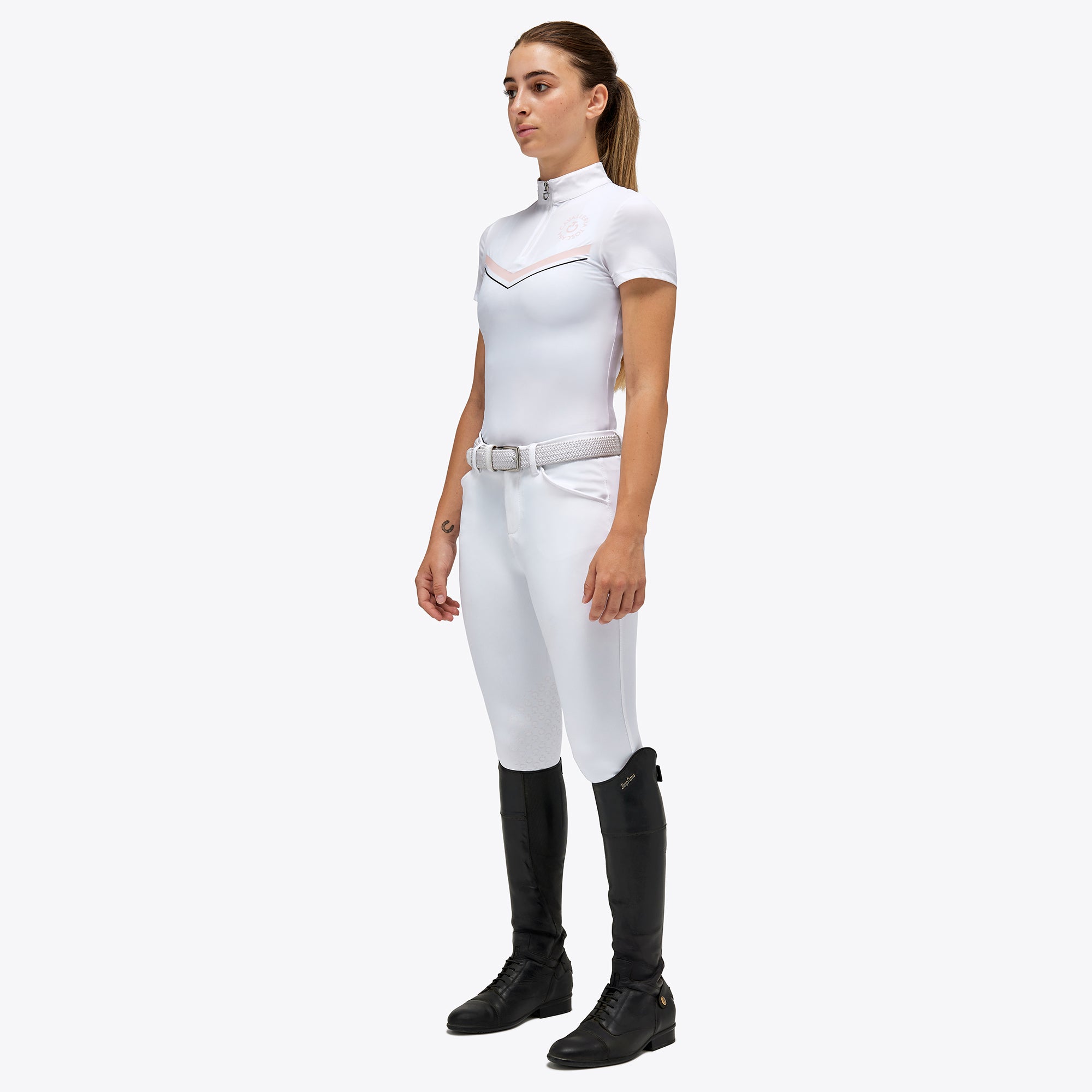 Girls CT Orbit Print Show Shirt - White