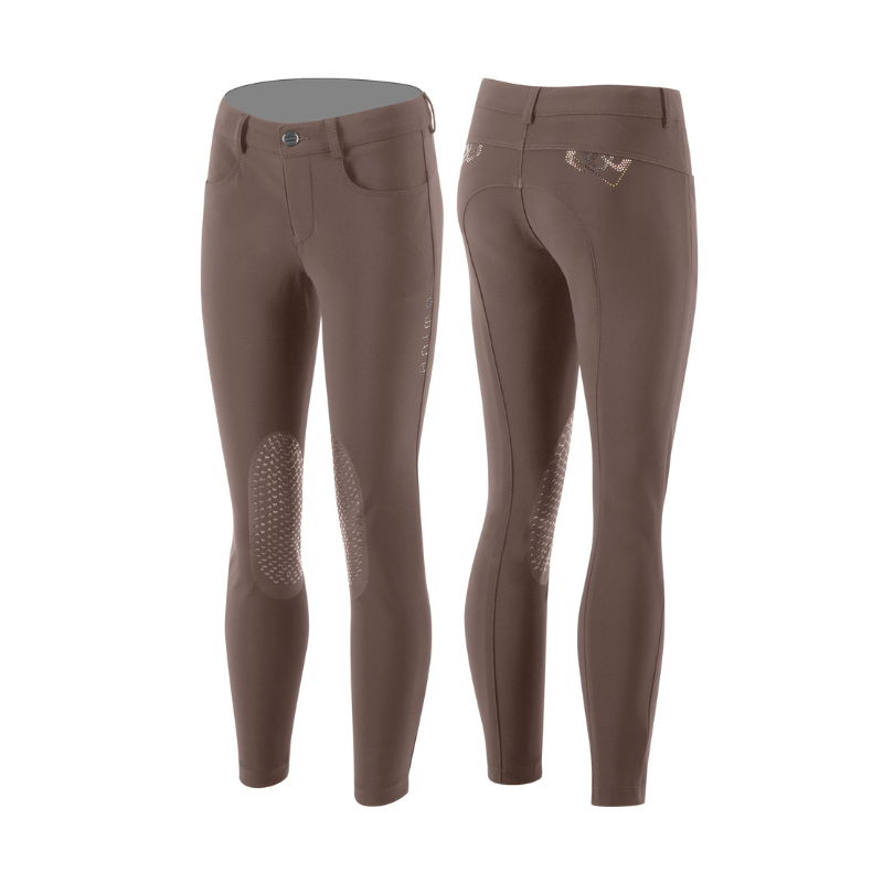 product shot image of the Girls Namer Riding Breeches - Chocolate