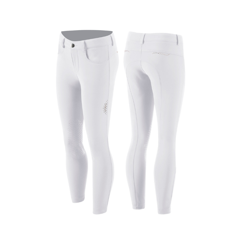product shot image of the Girls Noogle Riding Breeches - White (LAST TWO - AGE 10 & AGE 14)
