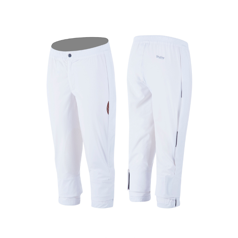 product shot image of the Unisex Mogol Waterproof Pull Over Breeches - White