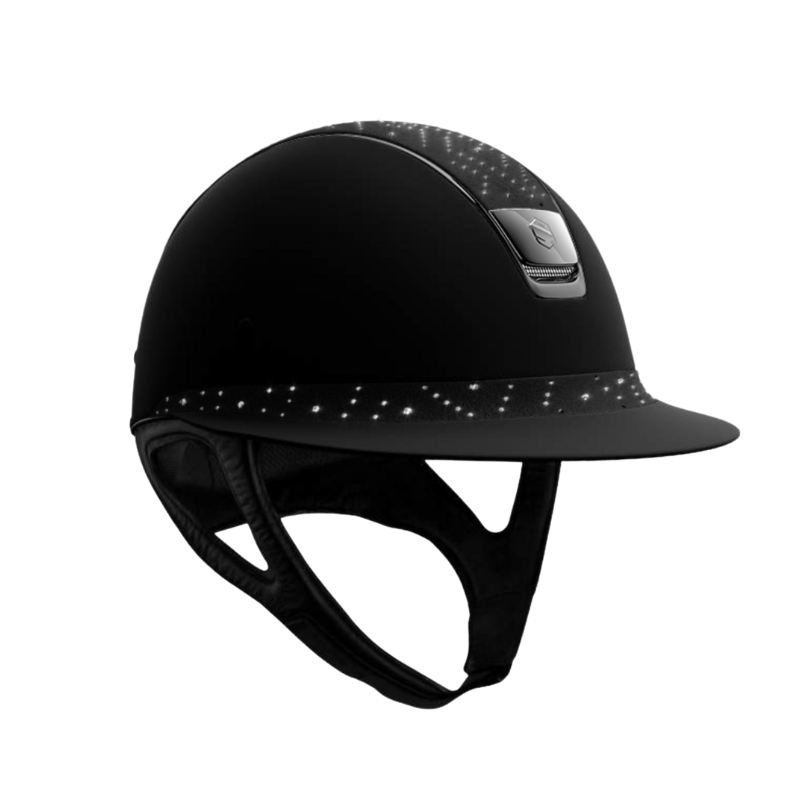 product shot image of the Custom Aztec Miss Shield Shadowmatt With Top & Frontal Band - Black