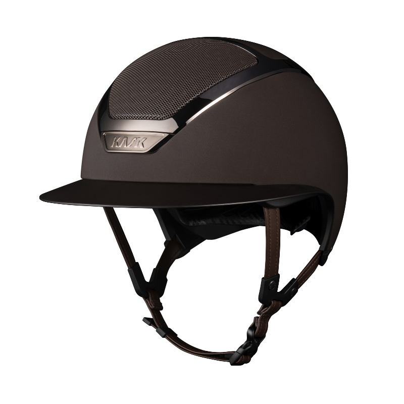 product shot image of the kask star lady riding hat brown
