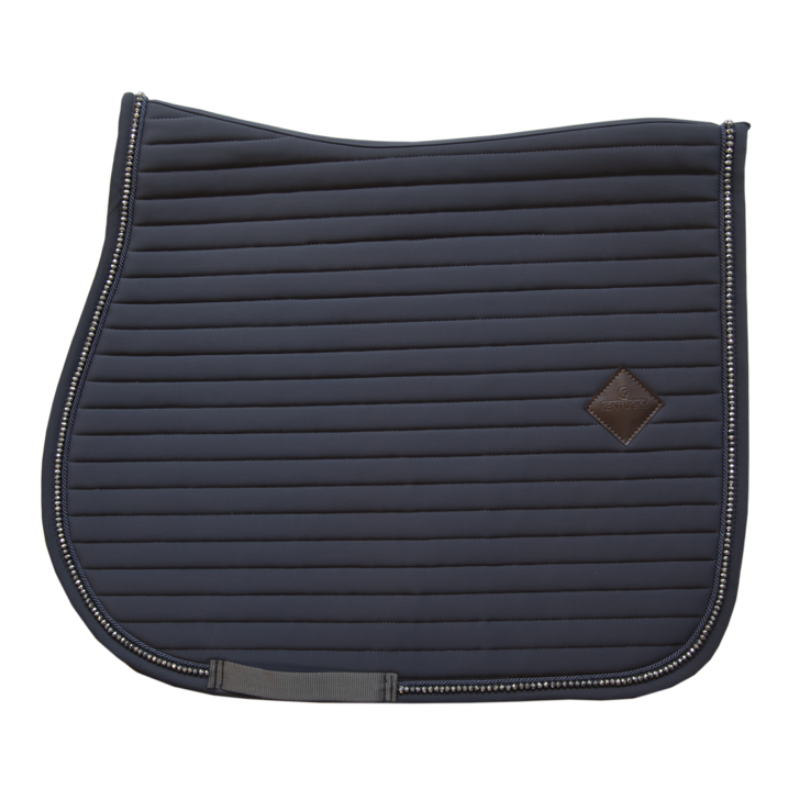 product shot image of the kentucky horsewear saddle pad pearls jumping grey