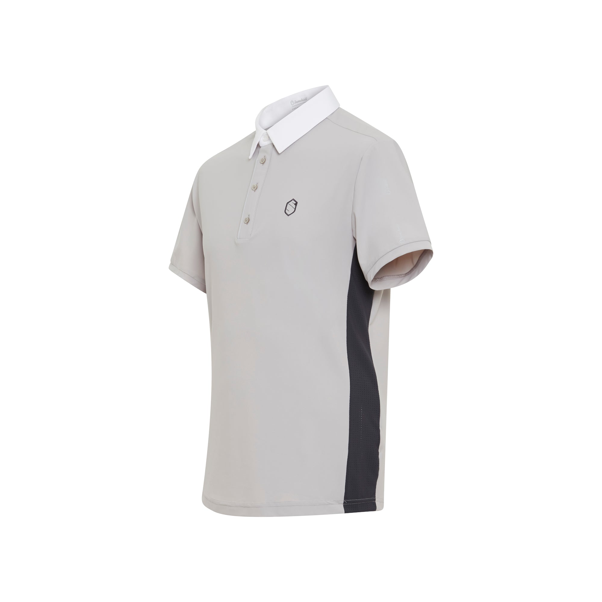 product shot image of the Mens Christophe Short Sleeve Show Shirt - Grey/Anthracite