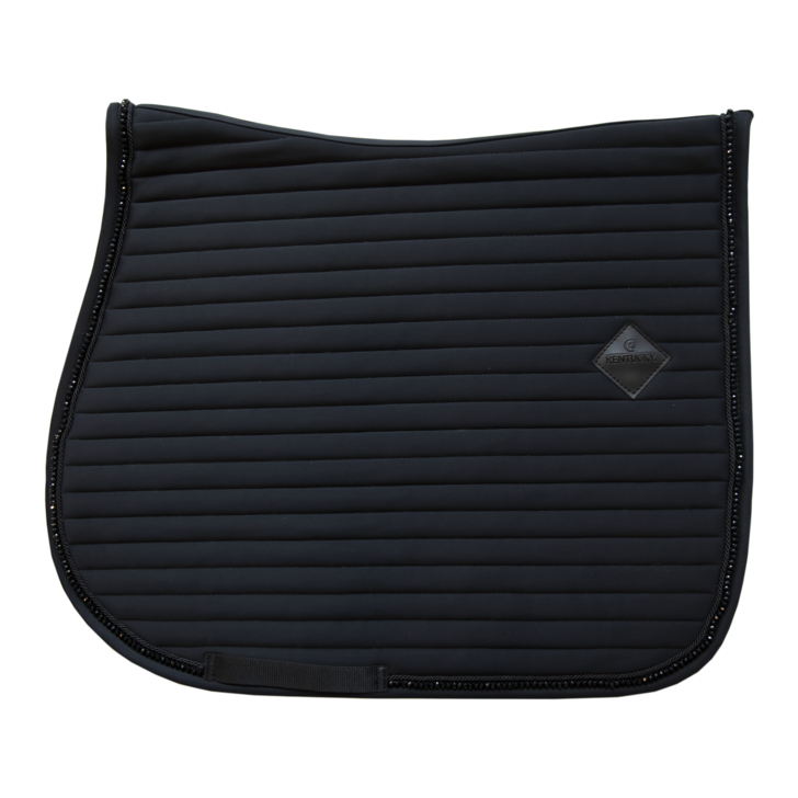product shot image of the kentucky horsewear saddle pad pearls jumping black