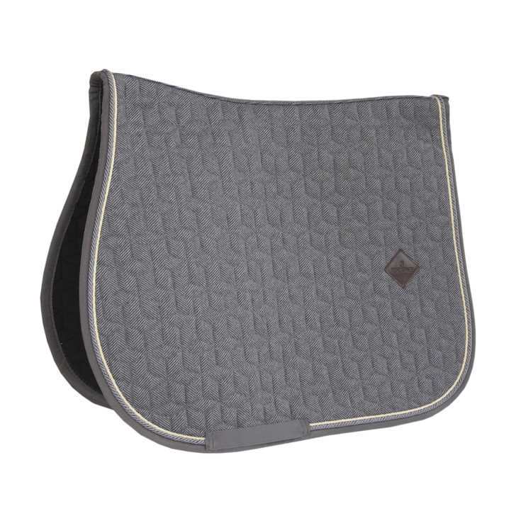 product shot image of the kentucky horsewear wool jumping saddle pad grey