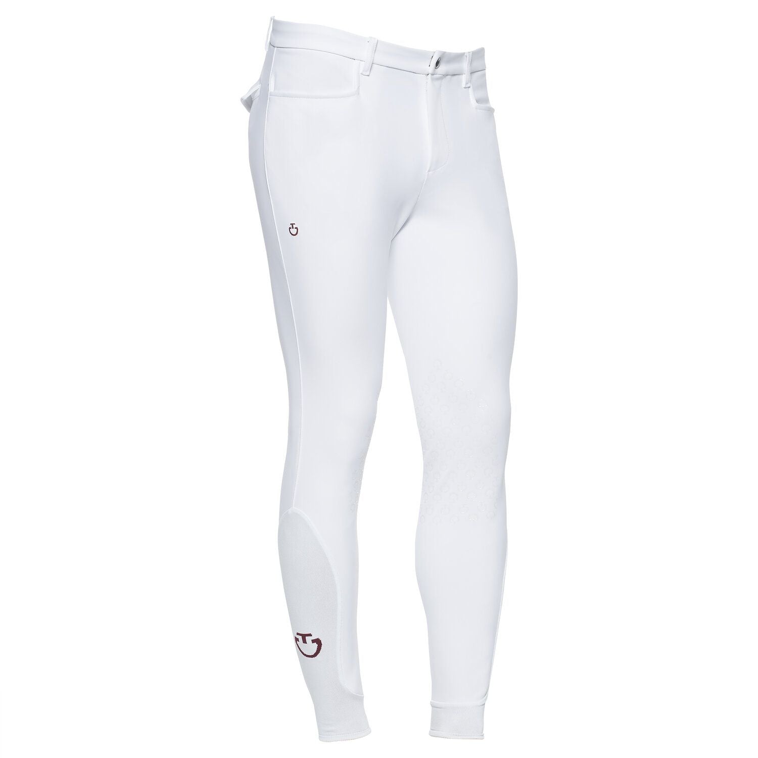 product shot image of the cavalleria toscana mens new grip breeches white