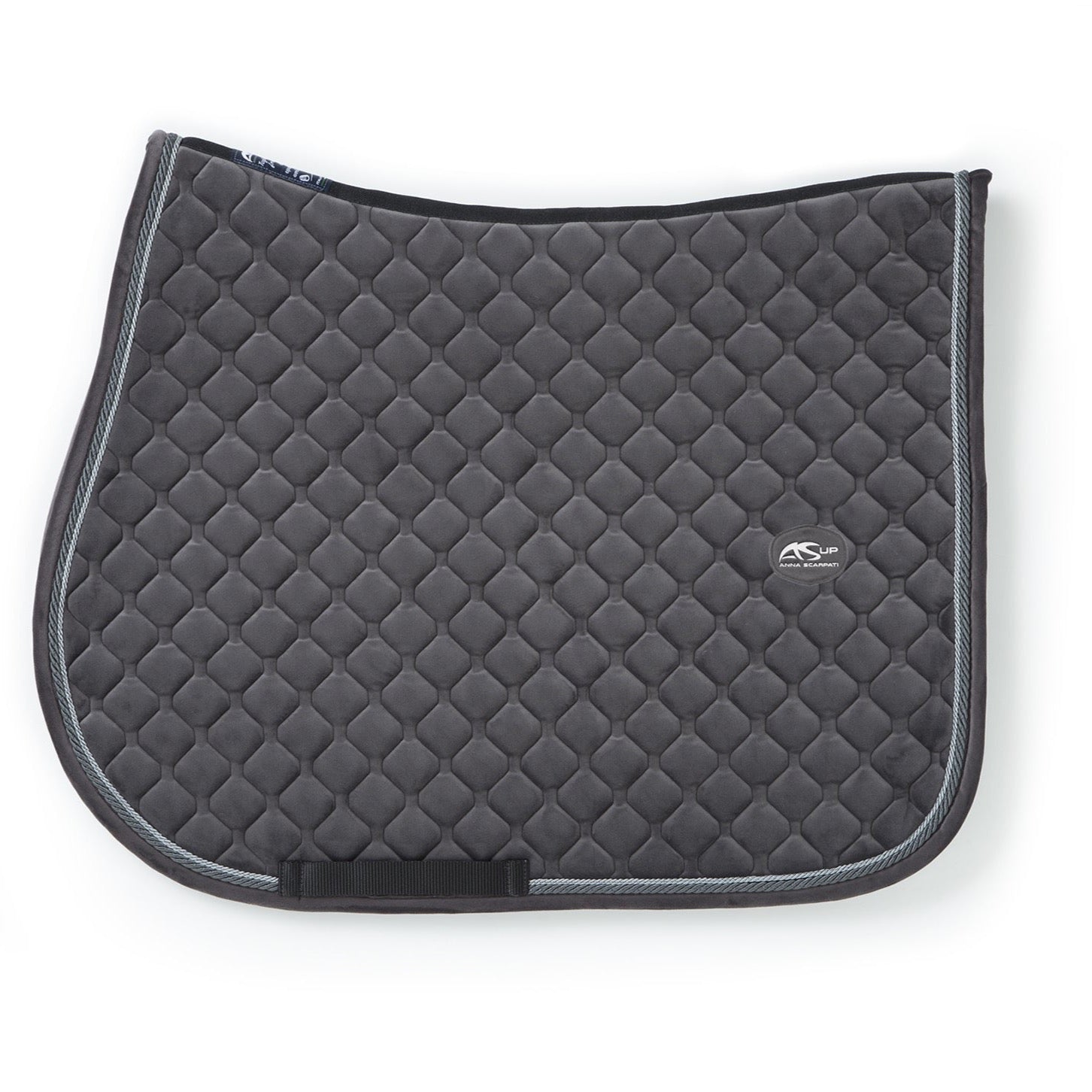product shot image of the Queto 27 Jumping Saddle Pad & Fly Hood - Fume
