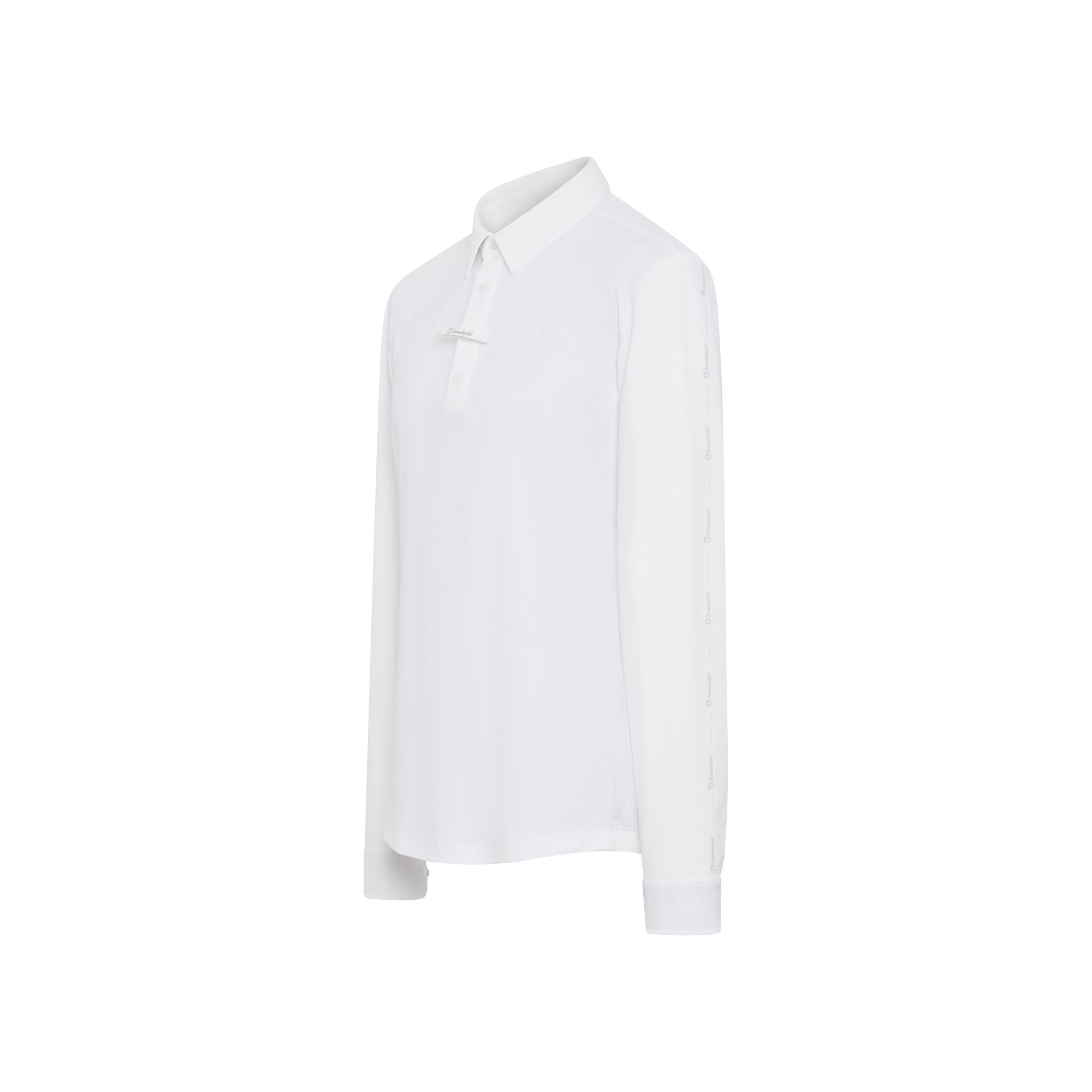 Mens Come Long Sleeve Show Shirt - White