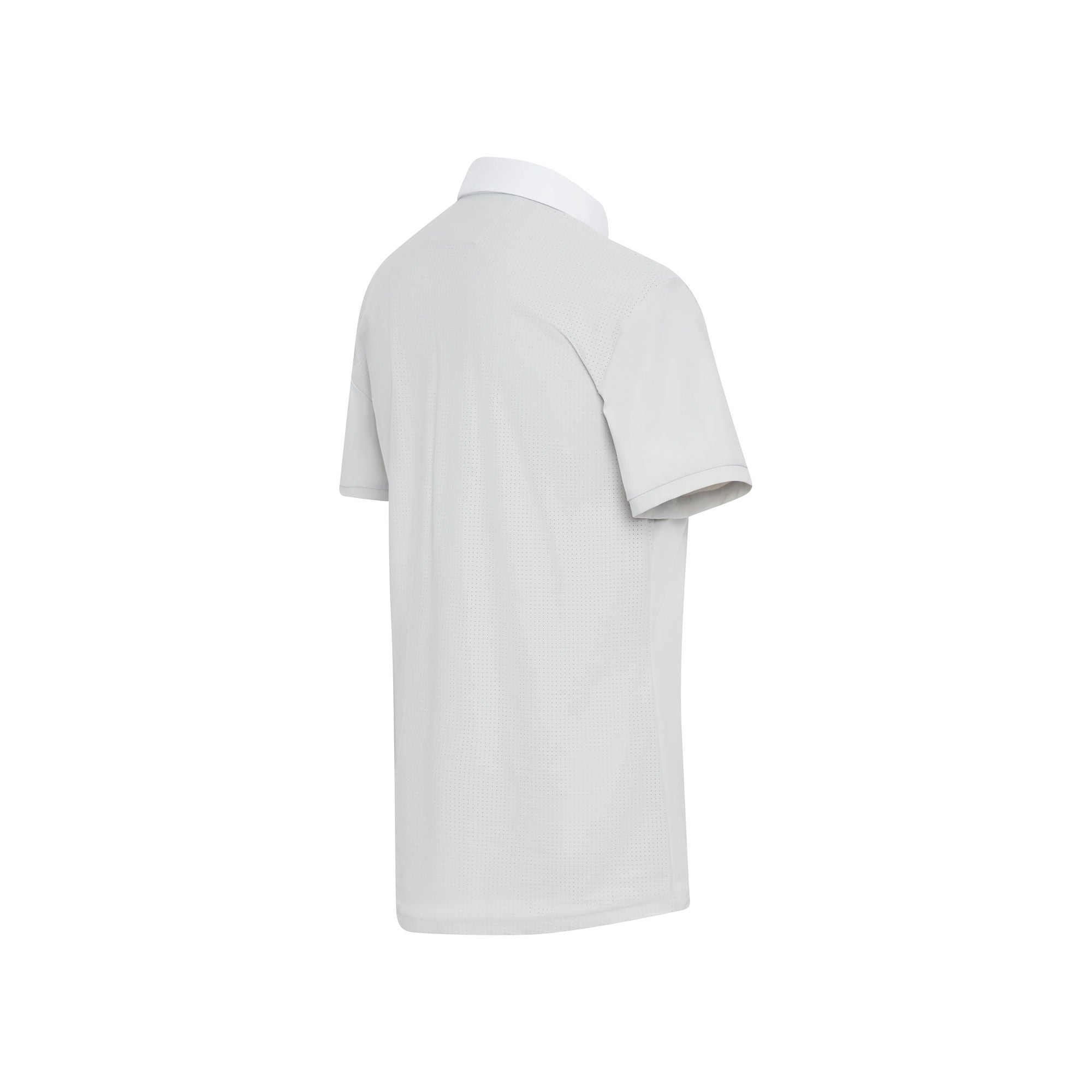 Mens Henri Short Sleeve Show Shirt - Pearl Grey