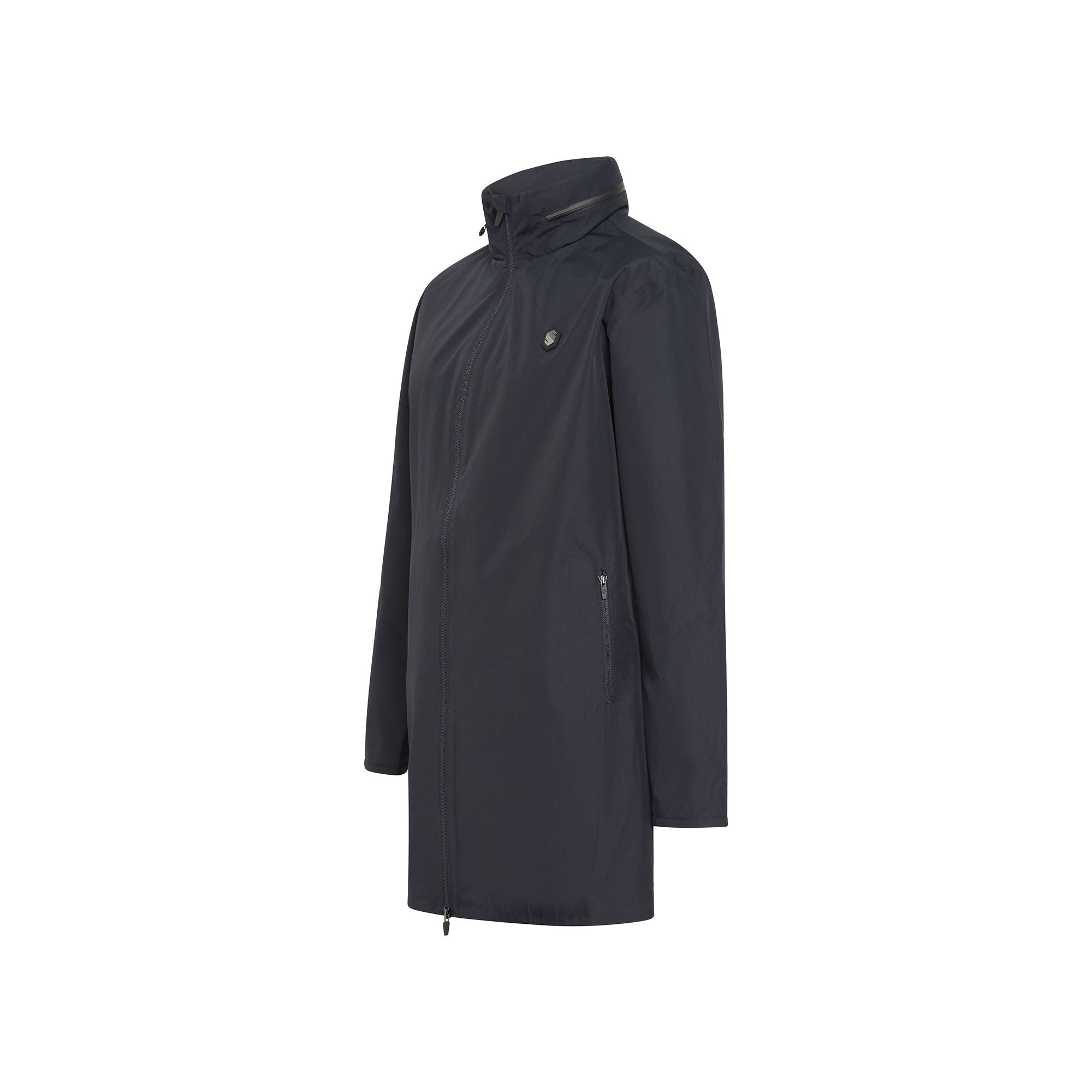 Mens Livio Mid Length Raincoat - Black
