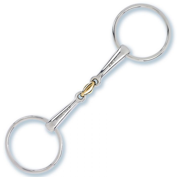 product shot image of the stubben 2in1 loose ring snaffle double broken
