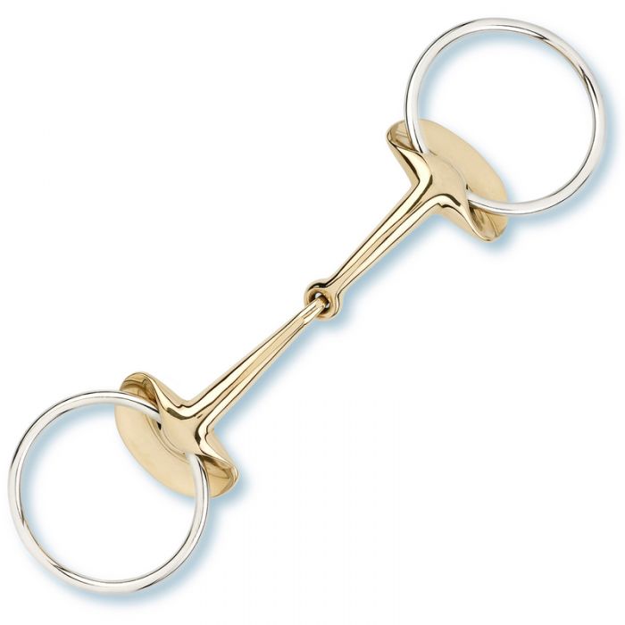 product shot image of the stubben golden wings snaffle bit single jointed