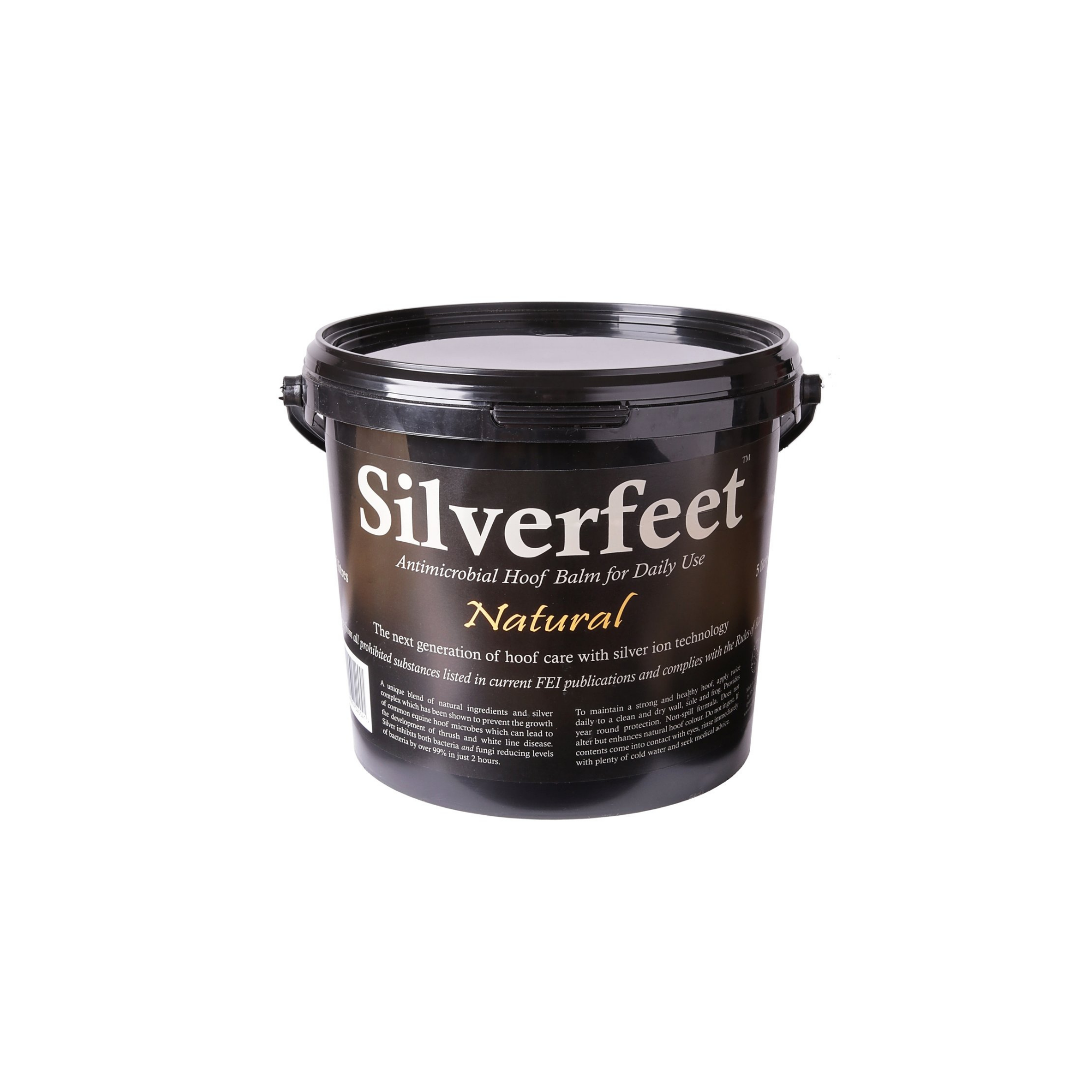 product shot image of the silverfeet hoof balm natural 5 litres