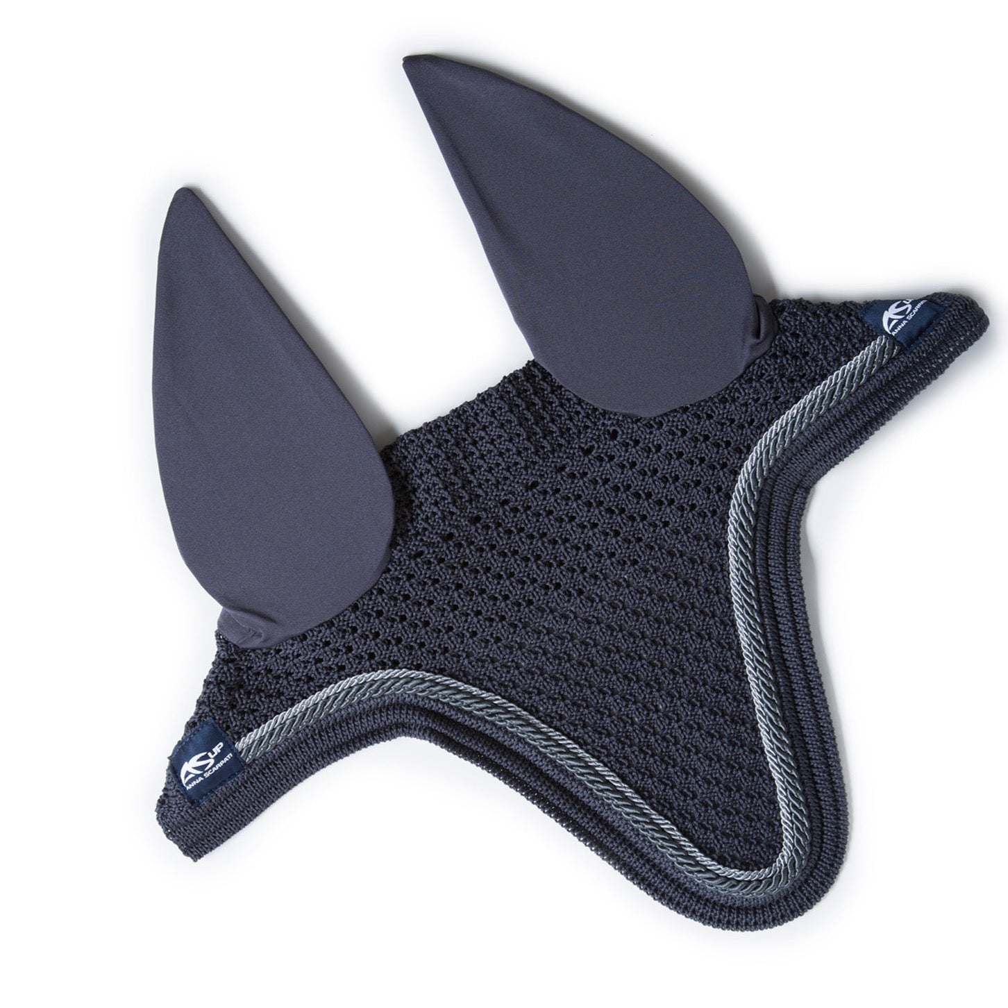 product shot image of the Queto 27 Jumping Saddle Pad & Fly Hood - Fume