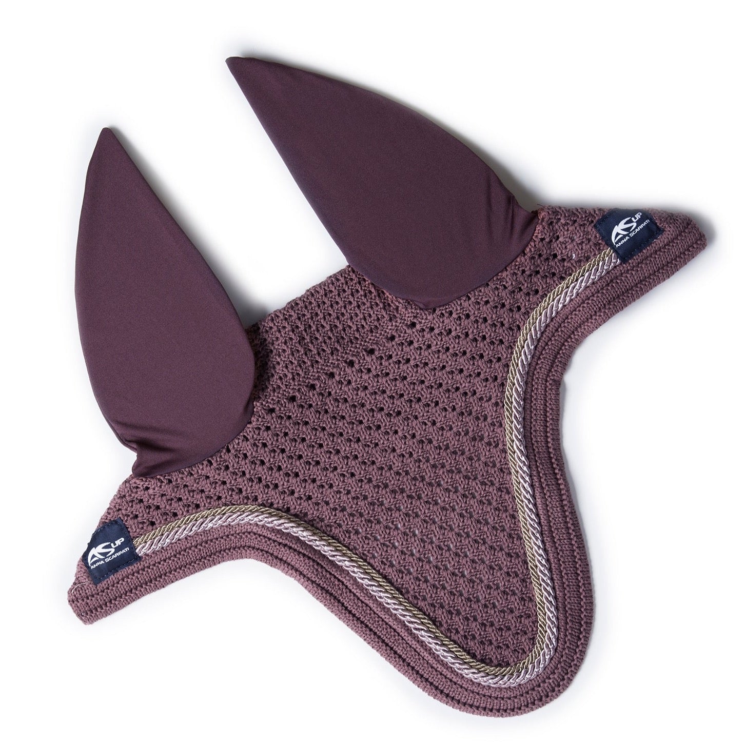 product shot image of the Queto 27 Jumping Saddle Pad & Fly Hood - Rosa