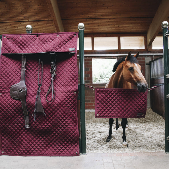 product shot image of the Stable Curtain - Burgundy