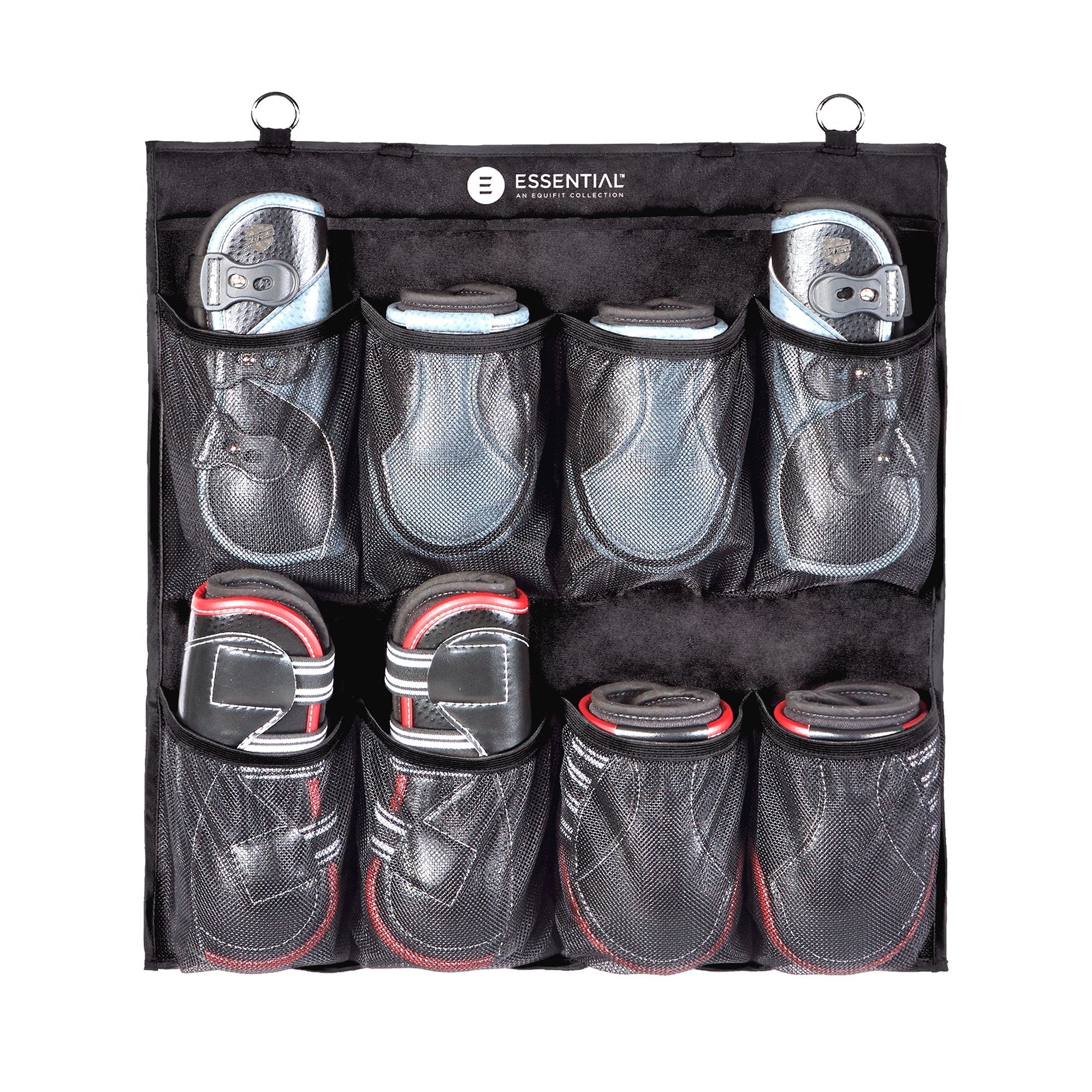 product shot image of the equifit essential hanging boots organiser 8 pairs