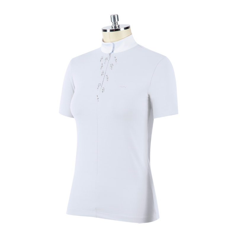 Ladies Bycar Short Sleeve Competition Shirt - White