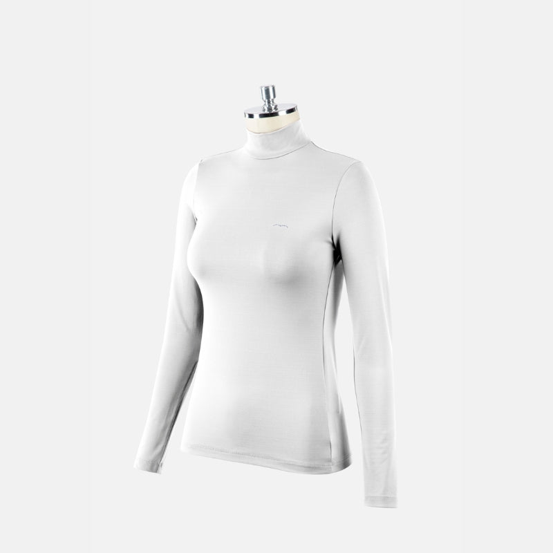 Ladies Dullip Turtleneck Training Polo - White