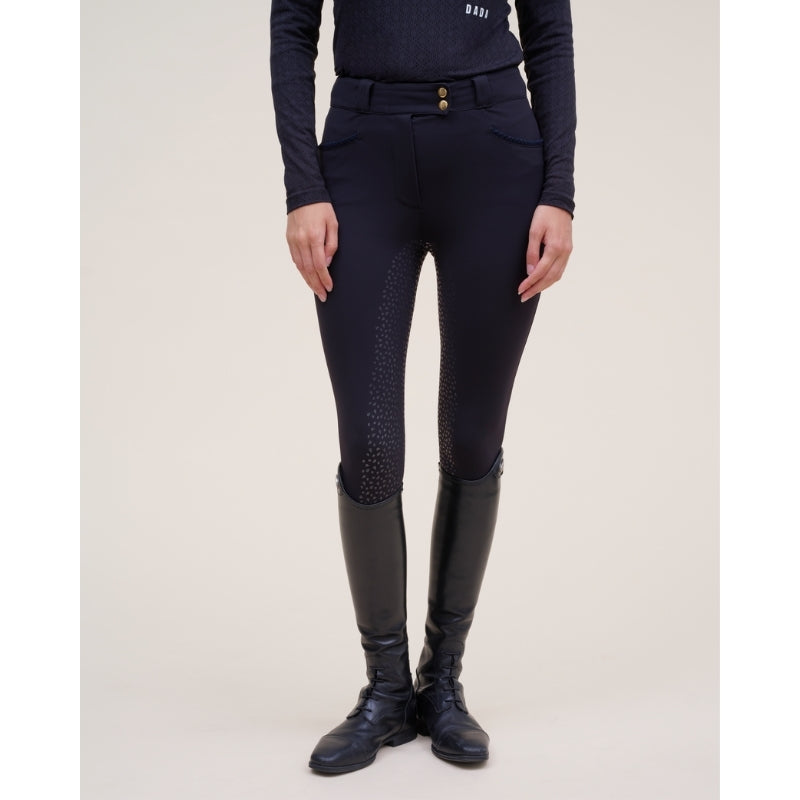 Ladies Kit Full Seat High Rise Breeches - Black