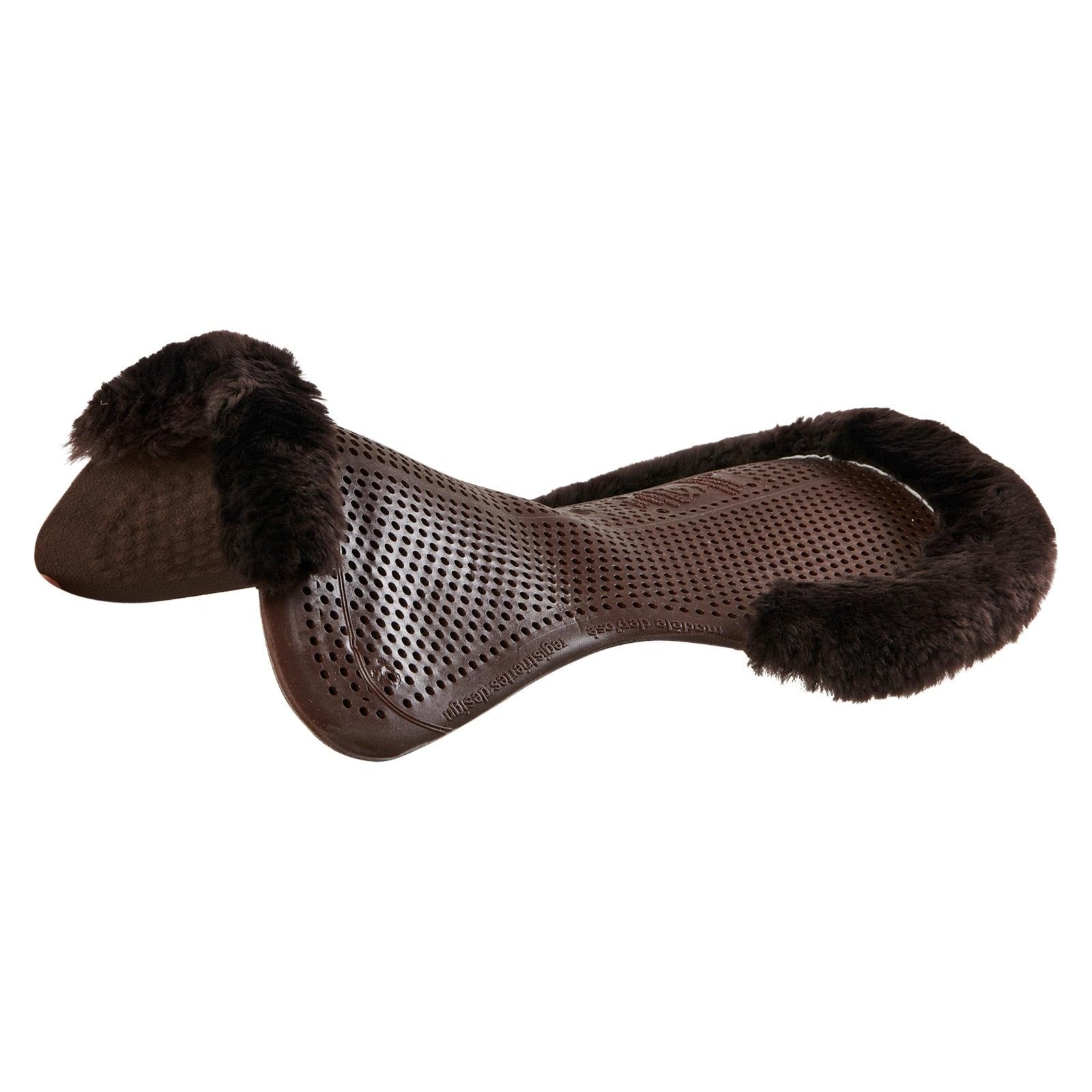 Cut Out Sheepskin Gel Pad With Dri-Lex - Brown