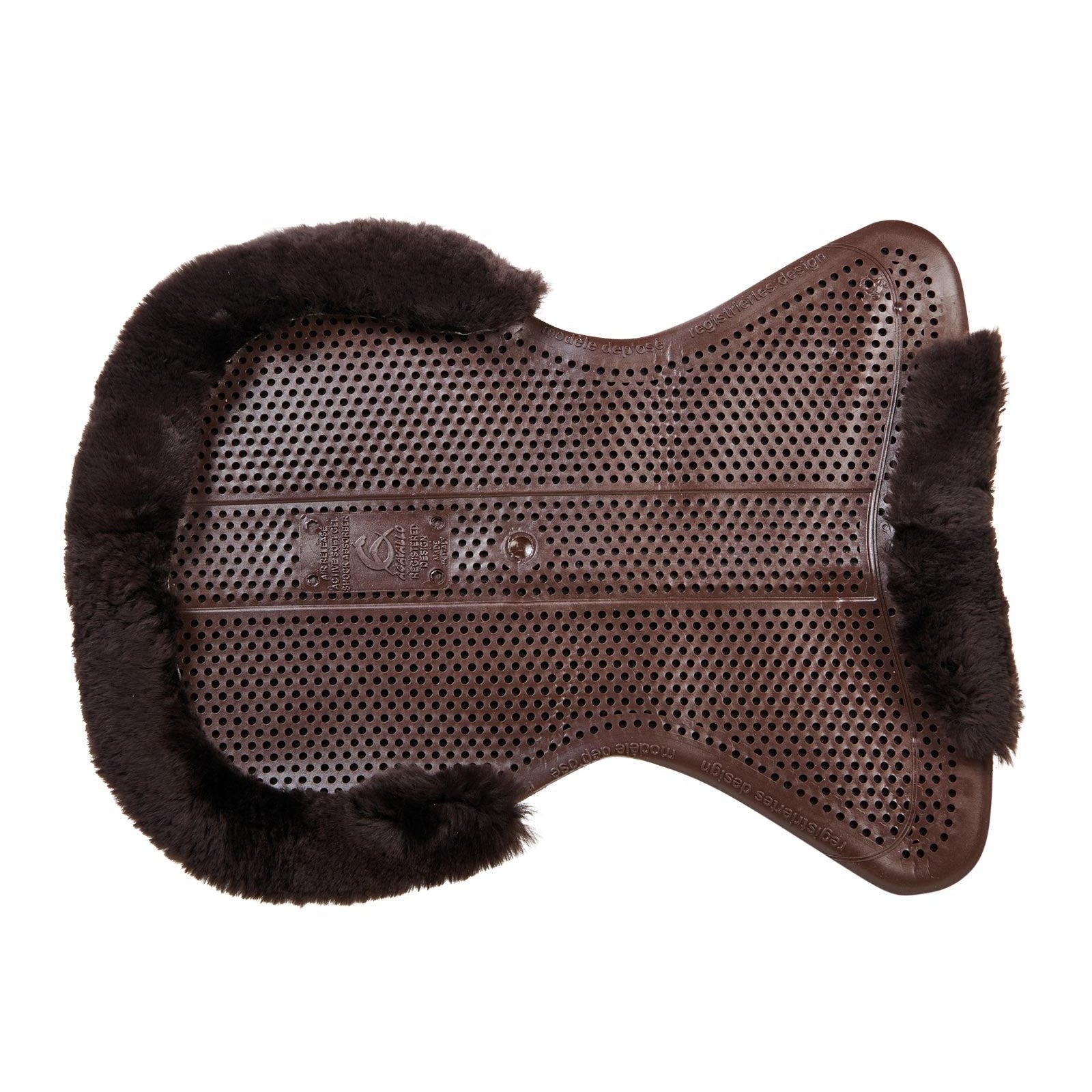 Cut Out Sheepskin Gel Pad With Dri-Lex - Brown