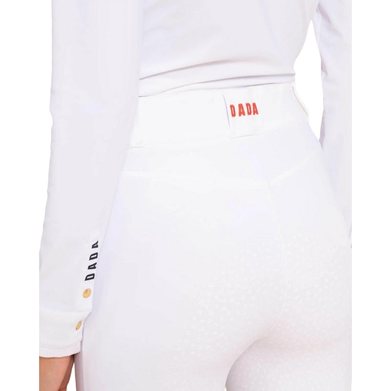 Ladies Kit Full Seat High Rise Breeches - White