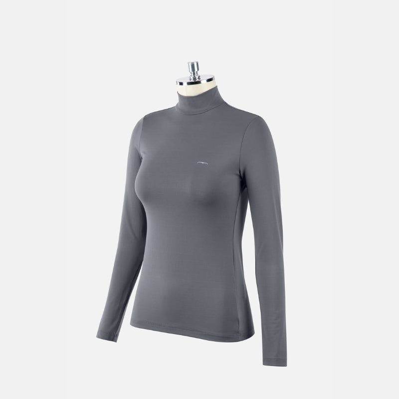 Ladies Dullip Turtleneck Training Polo - Grey