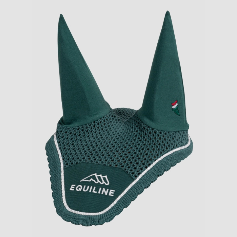 Combiset Outline Jumping Saddle Pad & Fly Hood - Green