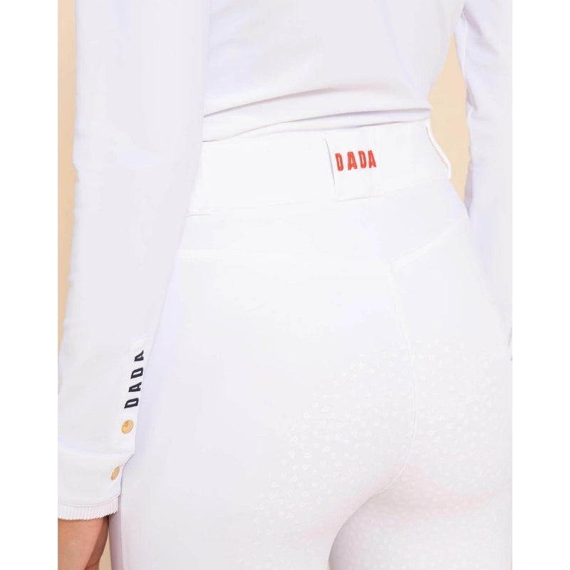 Ladies Kit Full Seat High Rise Breeches - White