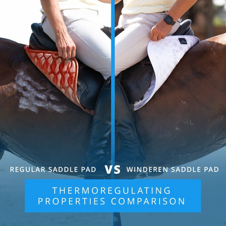 Saddle pad Jumping - Red/White