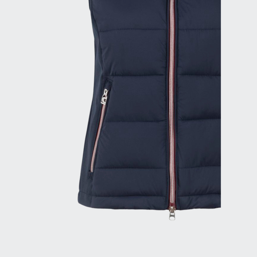 Ladies Caval Hybrid Quilted Vest - Navy