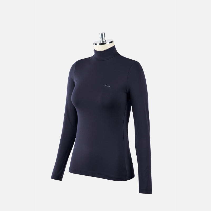 Ladies Dullip Turtleneck Training Polo - Navy