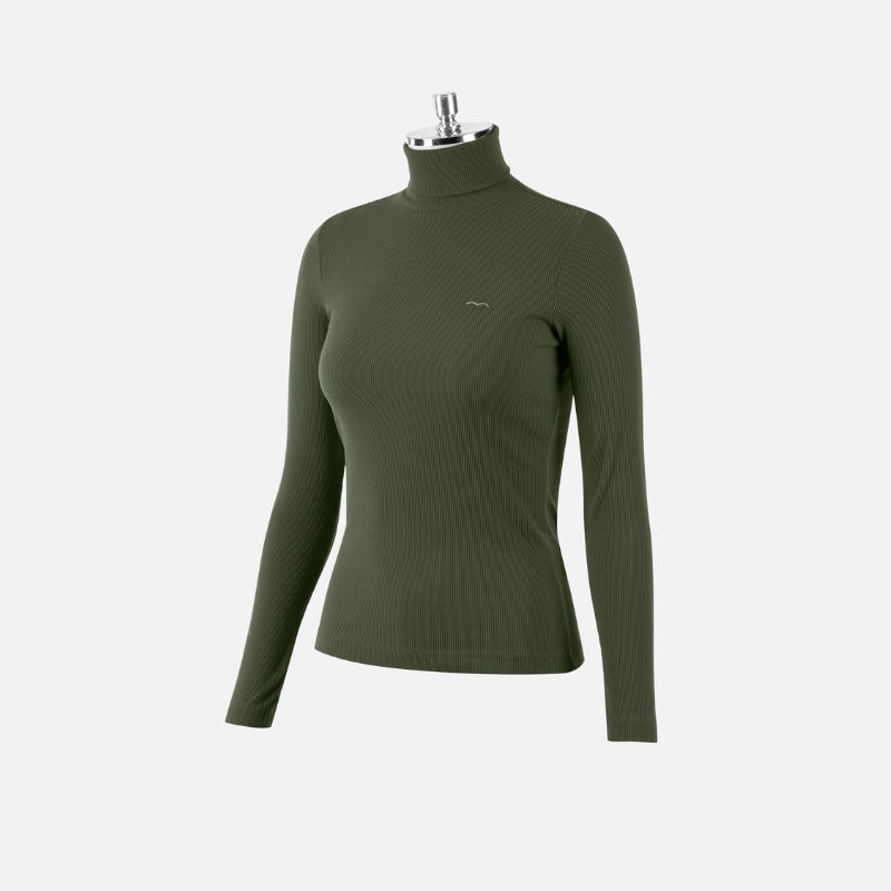 Ladies Daffi Turtleneck Training Polo - Forest Green (LAST ONE - IT44 - UK12)