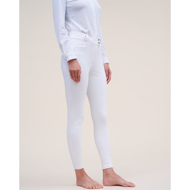 Ladies Kit Full Seat High Rise Breeches - White