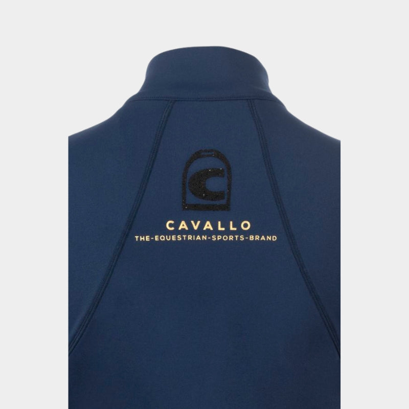 Ladies Cavalmerit Half Zip Training Polo - Night Blue