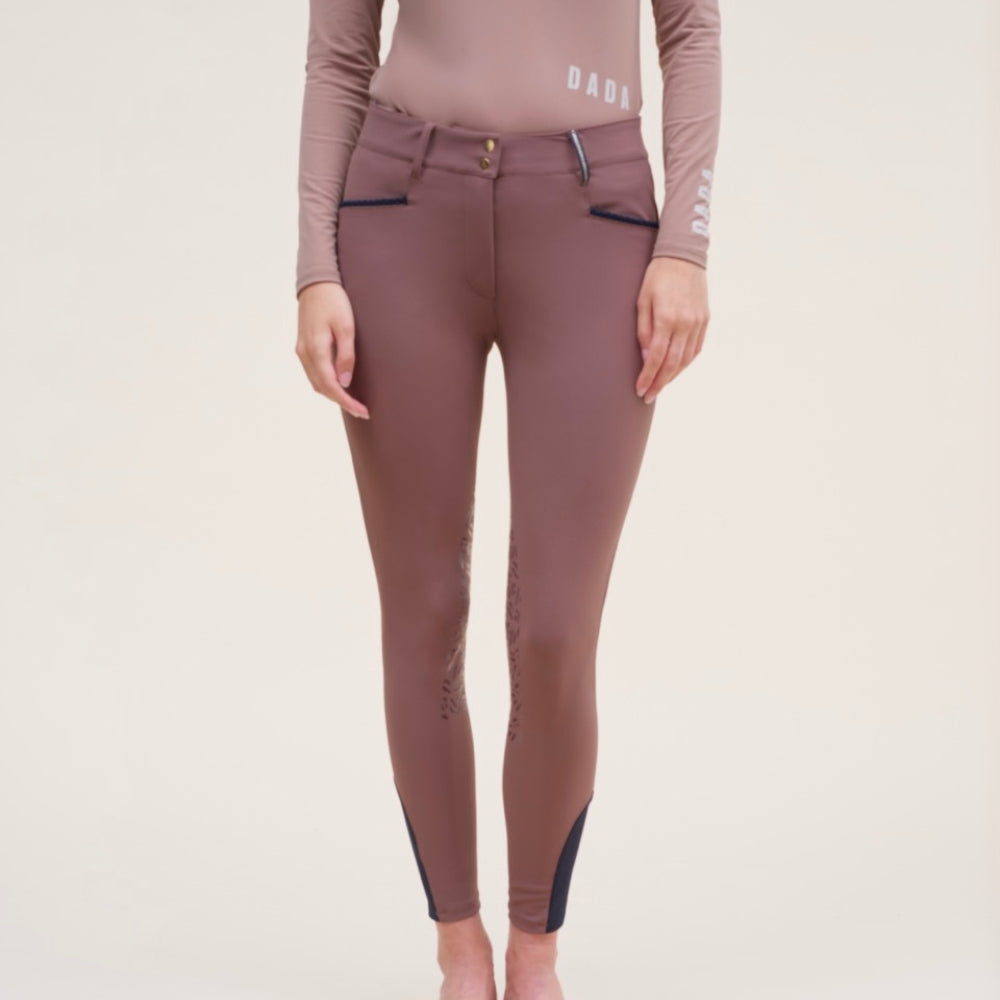 Ladies Giovani Grip Breeches - Coffee