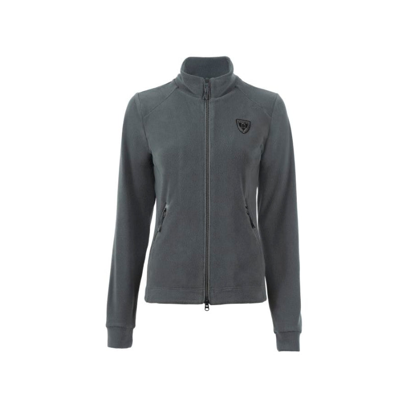 Ladies Cavalmaru Stand Up Collar Fleece - Silver Pine