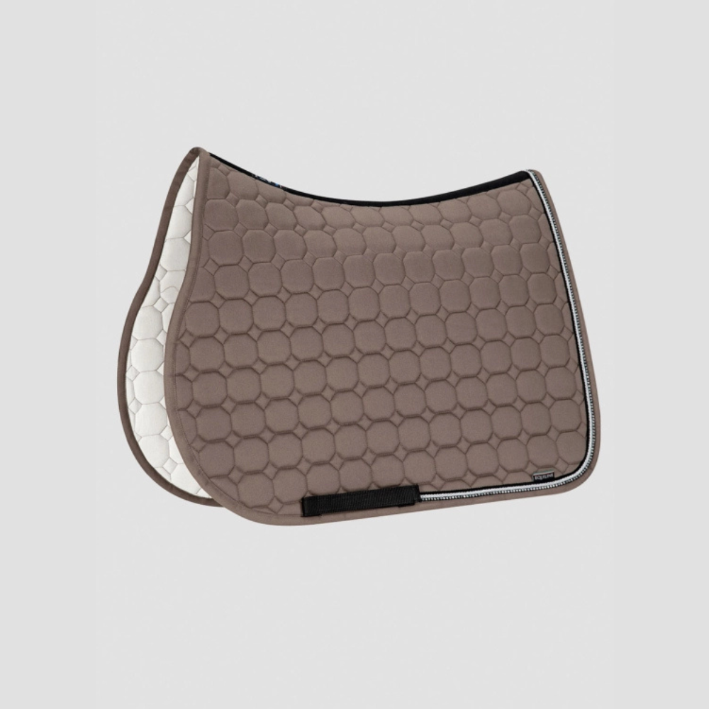 Combiset Rio Jumping Saddle Pad & Fly Hood - Cappuccino