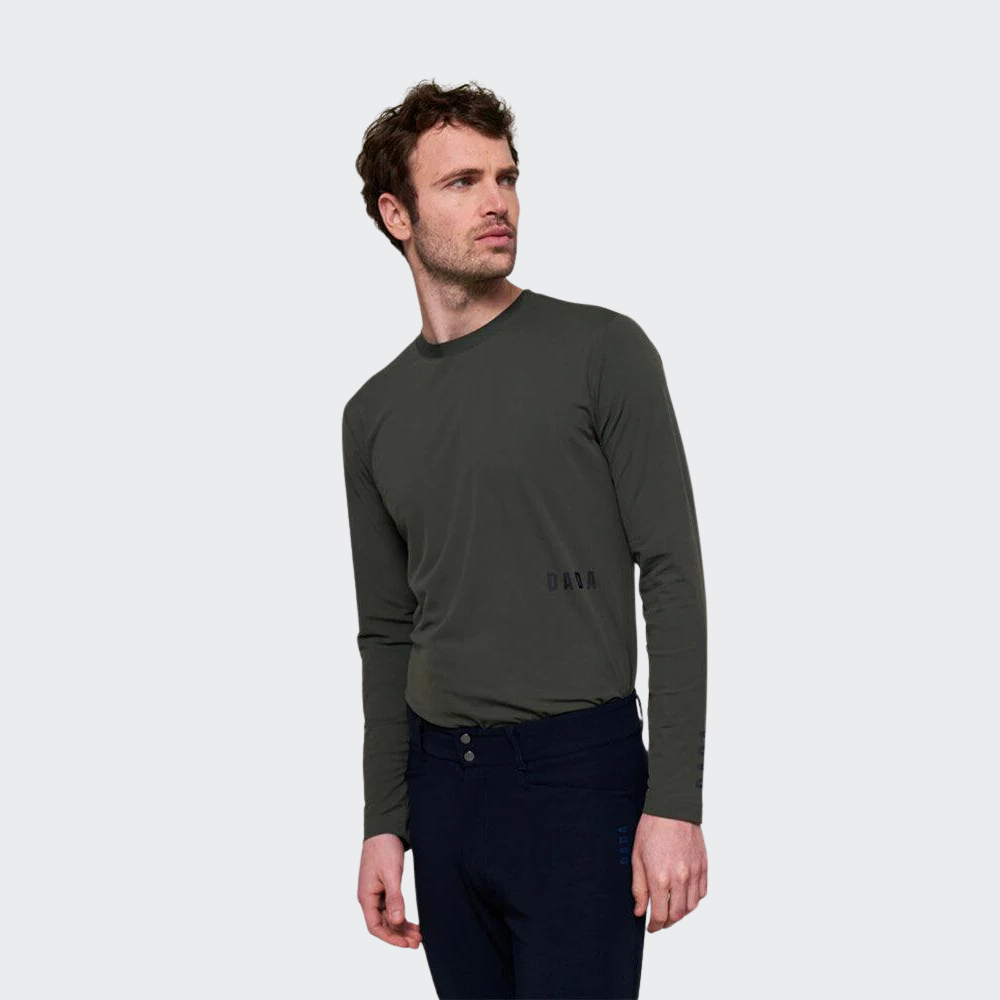 Mens Fellow Long Sleeve Technical Polo - British Green